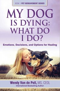 Cover of the book “My Dog Is Dying: What Do I Do?” by Wendy Van de Poll, MS, CEOL